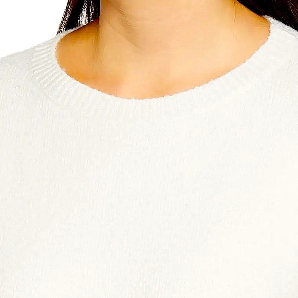 COPY - Nordstrom Caslon Crewneck Butter Soft Chunky Feel Sweater Ivory XXL NWT - Picture 4 of 6